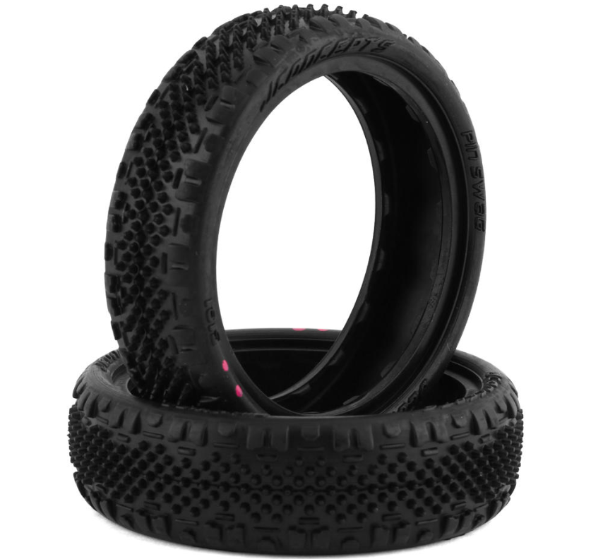 JConcepts Pin Swag Slim 2.2" 2WD Front Buggy Carpet Tires (2) (Pink) JCO3181-010