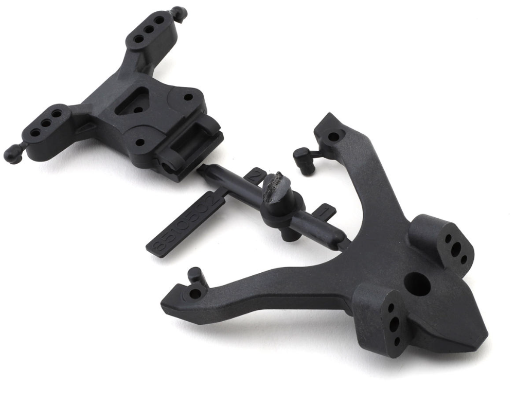 Team Associated RC10B7 Factory Team Carbon Top Plate & Ballstud Mount Set ASC92404