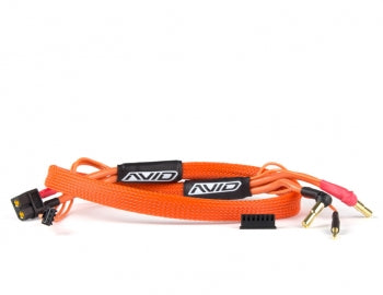 AVID 2S Charge Lead Cable XT60 to 4/5mm Bullet Connector (2') | Orange AV1413-ORG