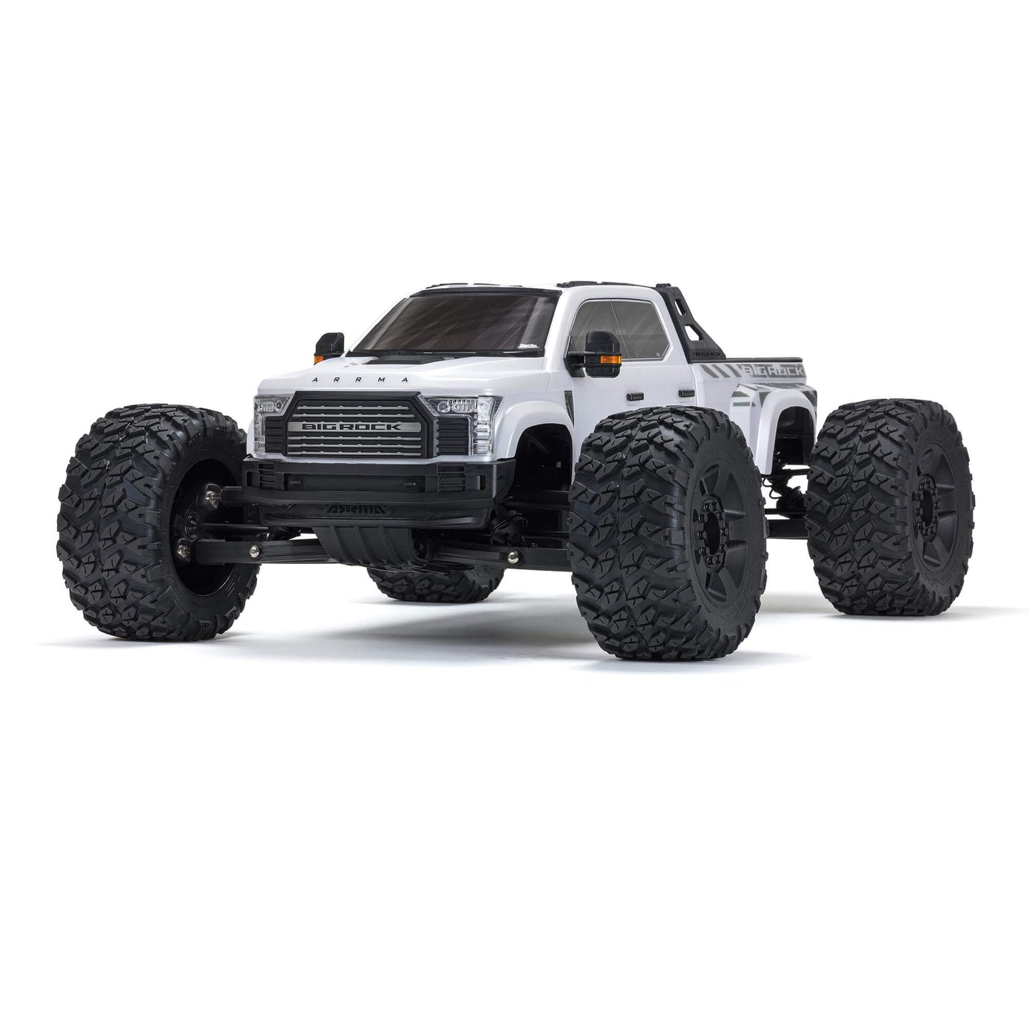 ARRMA 1/7 BIG ROCK 6S 4X4 BLX Monster Truck RTR, White ARA7612T3