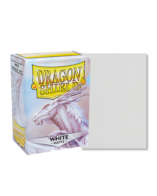 DRAGON SHIELD - Matte Sleeves - Standard Size WHITE