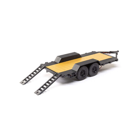 AXIAL SCX24 Flat Bed Vehicle Trailer with LED Taillights:1/24th AXI00009