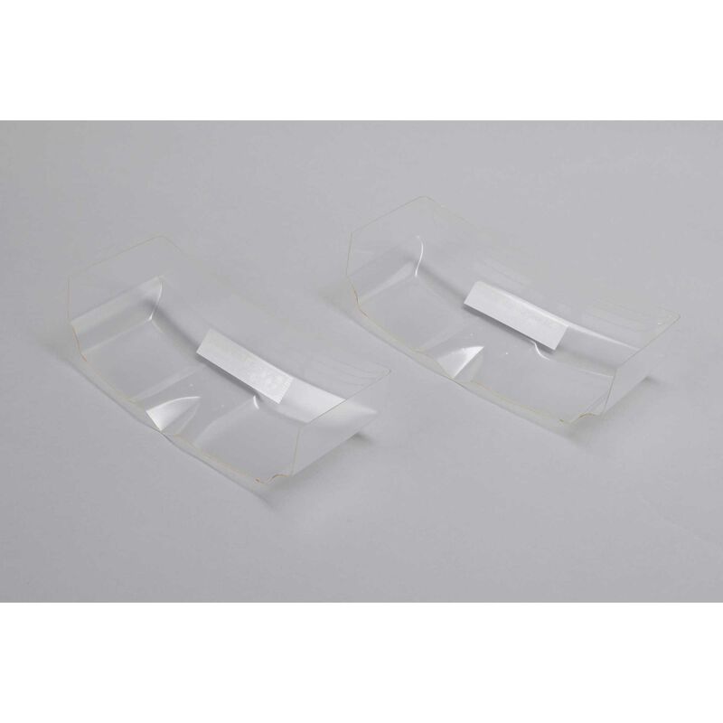 TEAM LOSI RACING 6.5" Lightweight Rear Wing, Clear, Precut (2) TLR230019