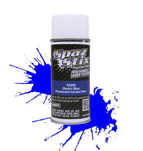 SPAZ STIX ELECTRIC BLUE FLUORESCENT AEROSOL PAINT 3.5OZ