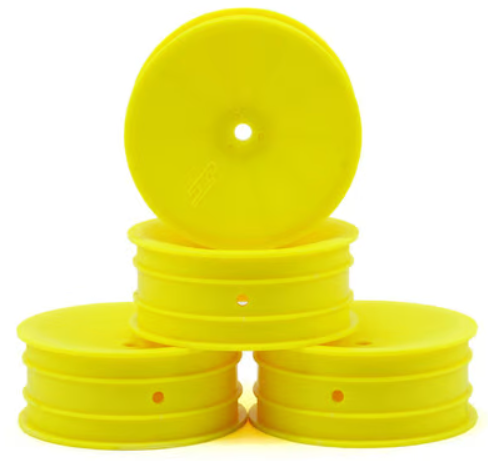 JConcepts 12mm Hex Mono 2.2 Front Wheels (4) (B6/B5/RB6) (Yellow)