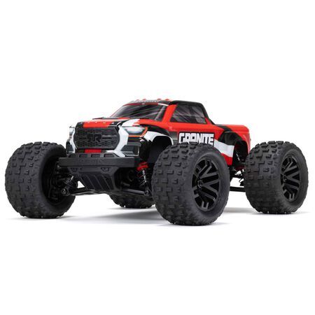 ARRMA 1/18 GRANITE GROM MEGA 380 Brushed 4X4 Monster Truck RTR with Battery & Charger, Red ARA2102T2