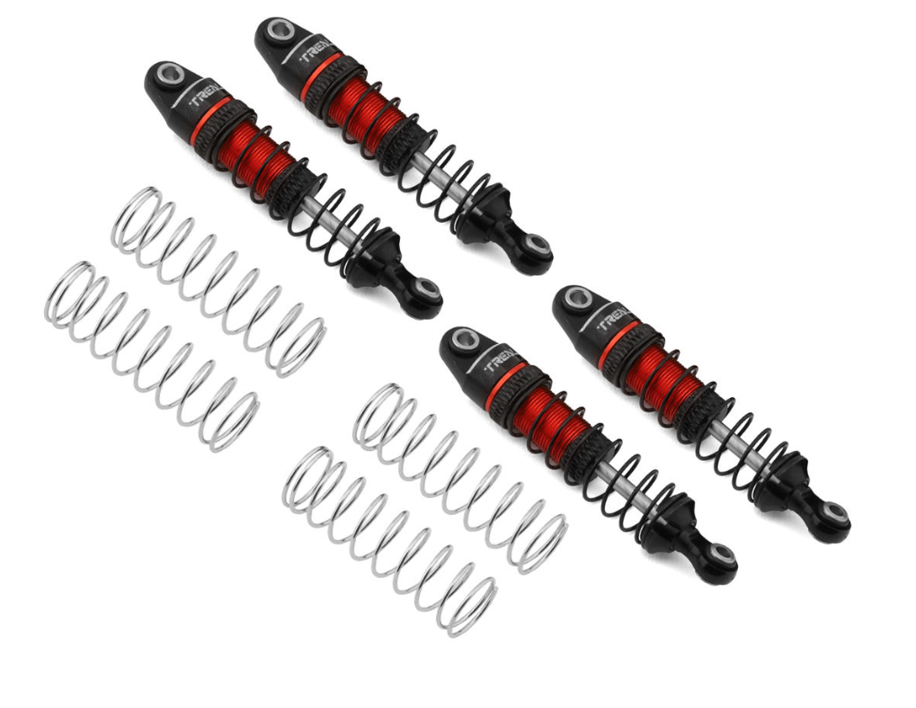 Treal Hobby TRX-4M 53mm Aluminum Oil Filled Threaded Damper Shocks (Red) (4) TLHTTRX-4M-95