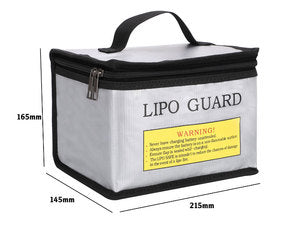 Lipo Battery Charging Safety Bag 215x145x165mm with Zipper RCE2105