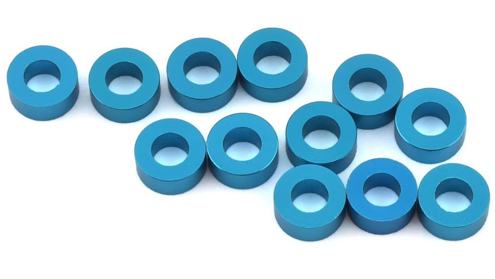 1UP Racing 3x6mm Precision Aluminum Shims (Blue) (12) (2.5mm) 1UP80318