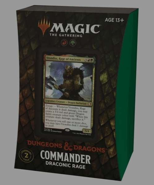 MAGIC THE GATHERING - Adventures in the Forgotten Realms Commander Draconic Rage Deck