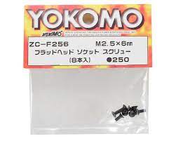 Yokomo 2.5x6mm Flat Head Hex Screw (10)