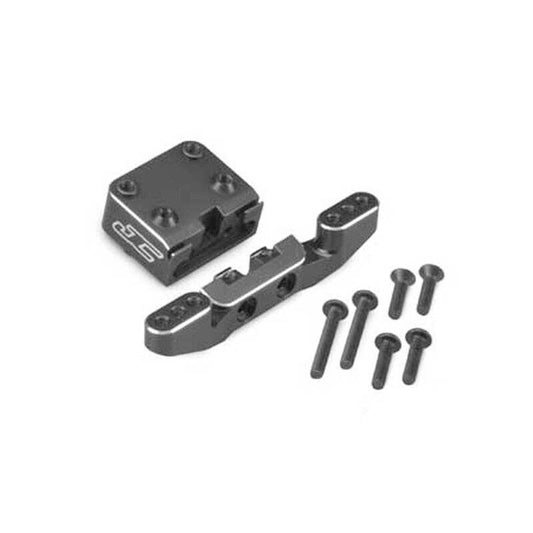 JConcepts B6/B6D Aluminum Front Camber Link Mount Bulkhead (Black)