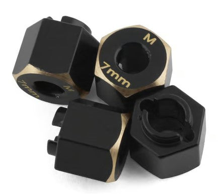 Samix TRX-4M Brass Hex Adapter (7mm) (1.5g)  TRX4M-4063-7