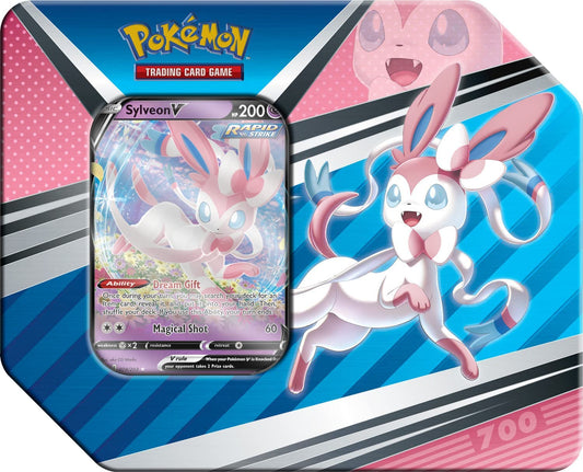 Pokemon Trading Card Games - 2022 Spring V Heroes Sylveon V Tin