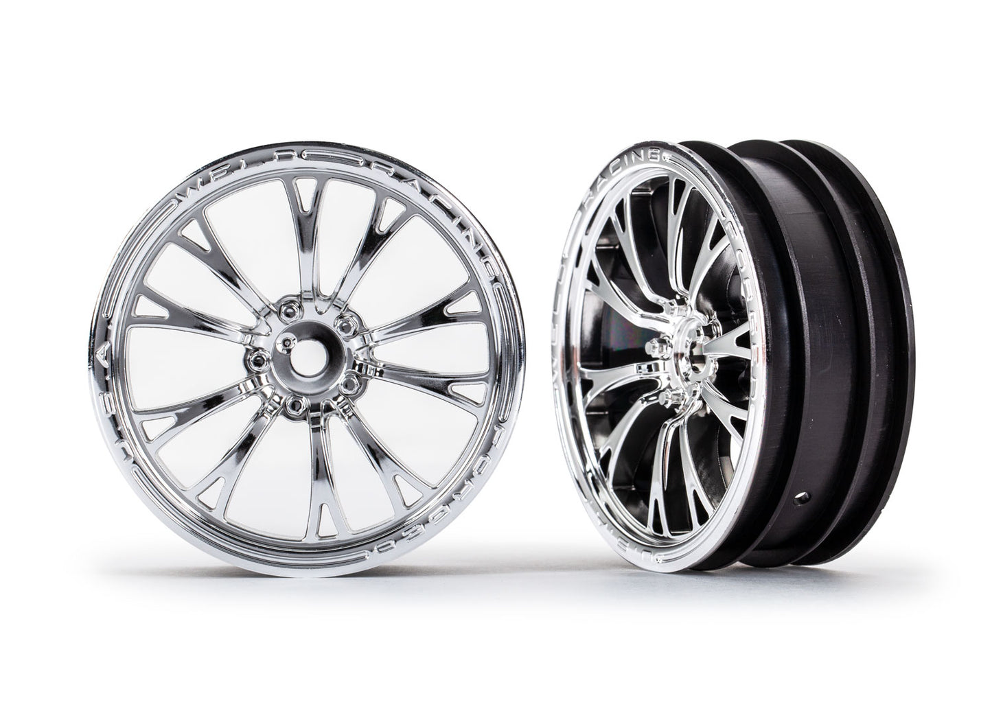 TRAXXAS WHEELS WELD CHROME FRONT