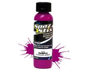 SPAZ STIX PURPLE FLUORESCENT AIRBRUSH PAINT 2OZ