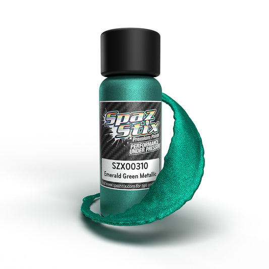 Emerald Green Metallic Airbrush Ready Paint, 2oz Bottle SZX00310