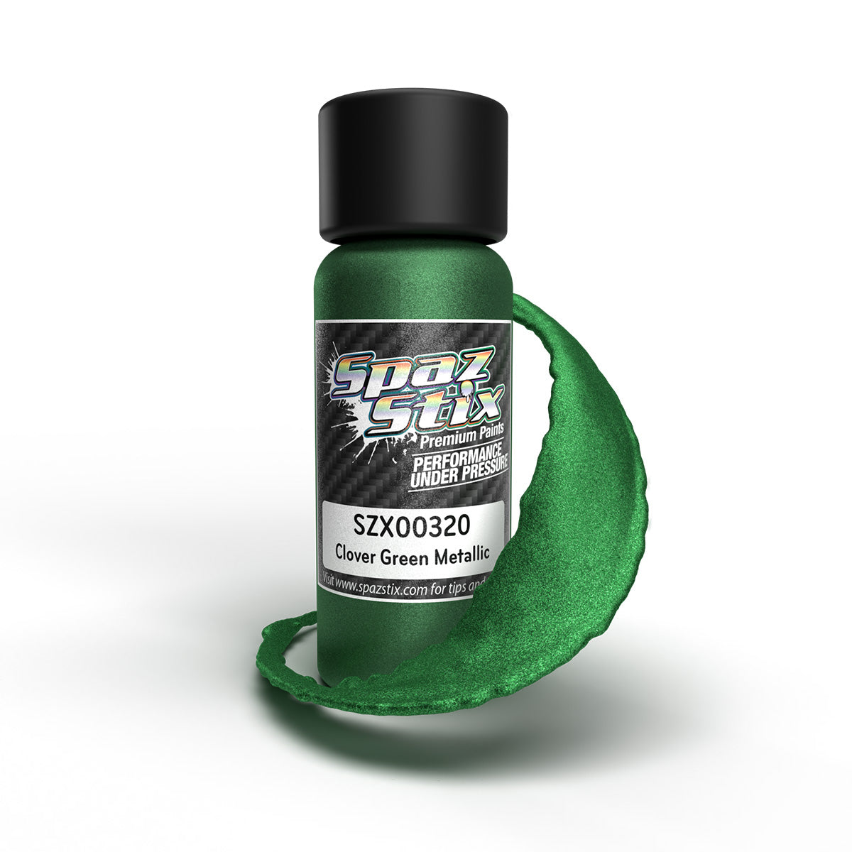 Clover Green Metallic Airbrush Ready Paint, 2oz Bottle SZX00320