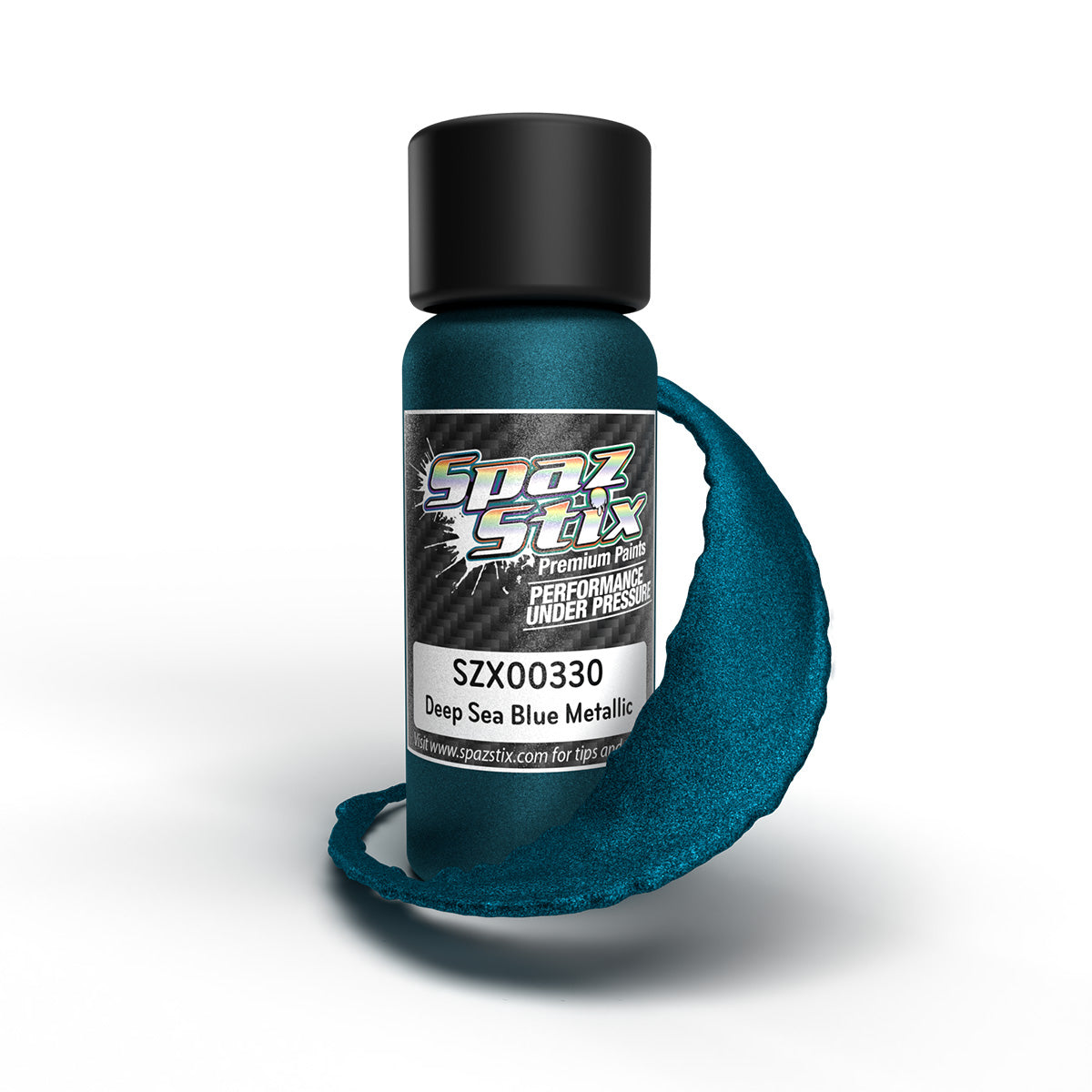 Deep Sea Blue Metallic Airbrush Ready Paint, 2oz Bottle SZX00330