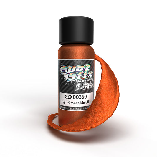 Light Orange Metallic Airbrush Ready Paint, 2oz Bottle SZX00350