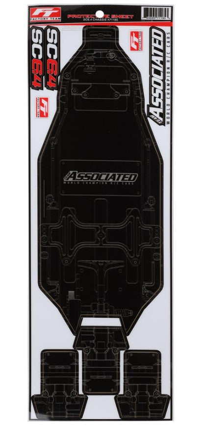 Team Associated RC10SC6.4 Factory Team Chassis Protective Sheet (1) ASC71185