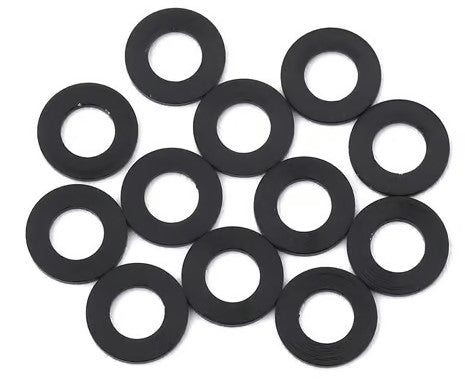 1UP Racing 3x6mm Precision Aluminum Shims (Black) (12) (0.25mm) 80301