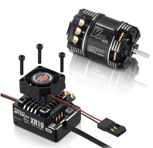 HOBBYWING XR10 Pro Stock Spec Combo - XR10 Stock Spec 2S + V10 G3R 25.5T Sensored Brushless Motor