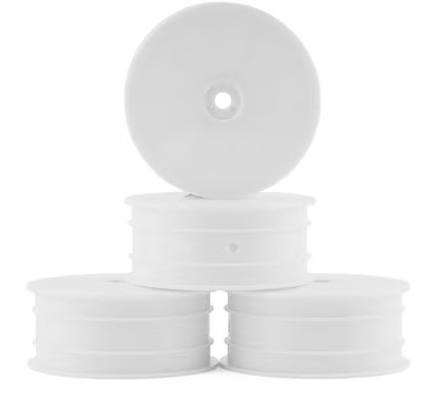 Jconcepts 12mm Hex Mono 2.2 4WD Front Buggy Wheels (4) (White) (22X-4, XB4, B74.1)