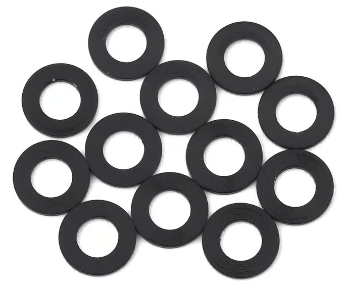 1UP Racing Precision Aluminum Shims (Black) (12) (1mm) 80303