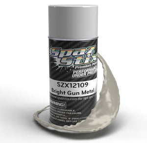 SPAZ STIX Bright Gun Metal Aerosol Paint, 3.5oz Can