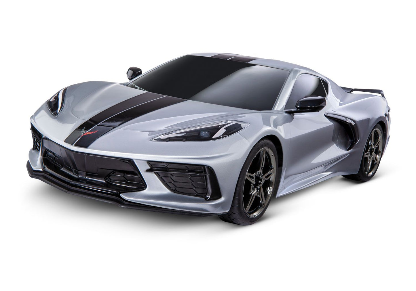 TRAXXAS 4-TEC 3.0, C8 CORVETTE BODY Silver