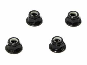 HPI Flanged Lock Nut M5 (Black/4pcs)