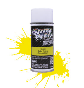 SPAZ STIX SOLID YELLOW AEROSOL PAINT 3.5OZ SZX12409