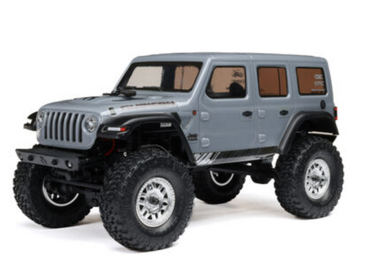 AXIAL 1/24 SCX24 Jeep Wrangler JLU 4X4 Rock Crawler Brushed RTR, Gray