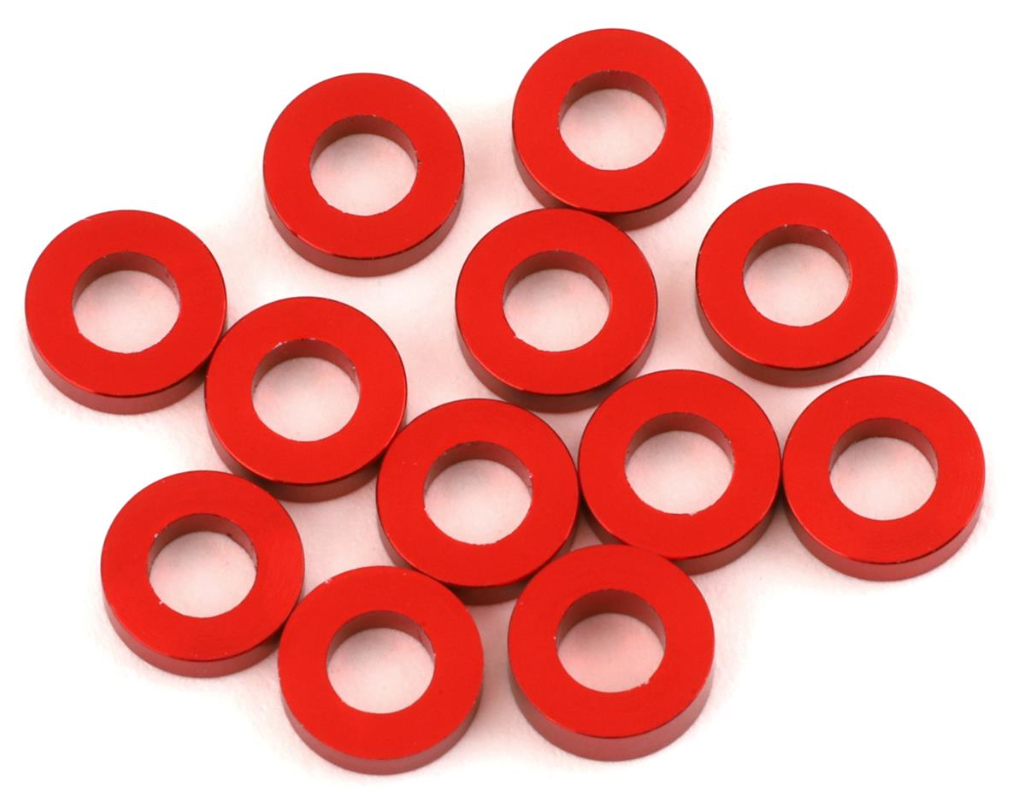 1UP Racing 3x6mm Precision Aluminum Shims (Red) (12) (1.5mm)  1UP80335