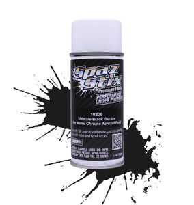 SPAZ STIX ULTIMATE BLACK BACKER FOR MIRROR CHROME AEROSOL PAINT 3.