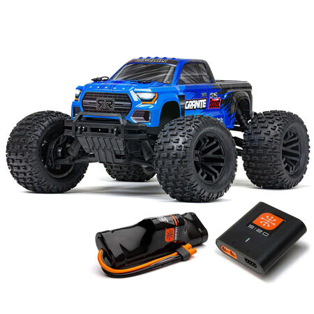 ARRMA 1/10 GRANITE 4X2 BOOST MEGA 550 Brushed Monster Truck RTR with Battery & Charger, Blue ARA4102SV4T2