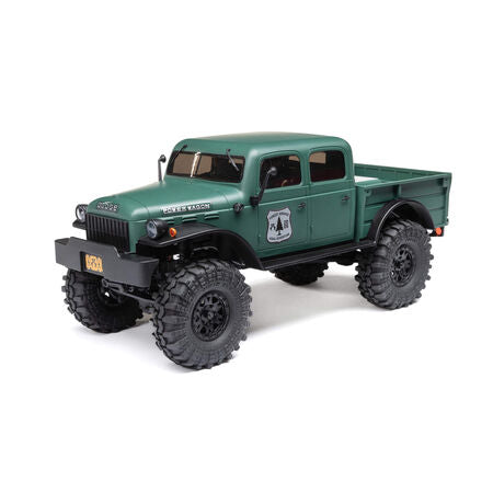 AXIAL SCX24 40's 4 Door Dodge Power Wagon, Green: 1/24 4WD-RTR AXI00007T2