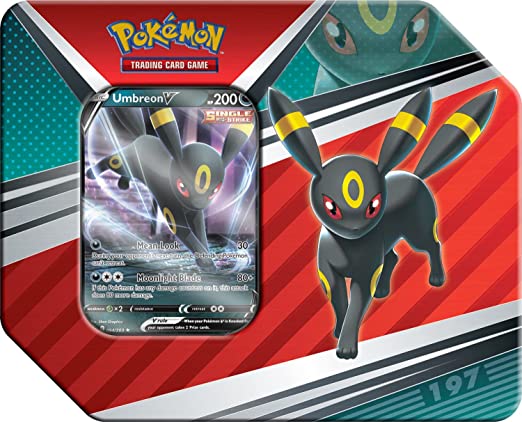 Pokemon Trading Crad Game - 2022 Spring V Heroes Umbreon V Tin