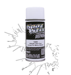 SPAZ STIX Ultimate Clear Coat for Mirror Chrome, Aerosol Paint, 3.5oz