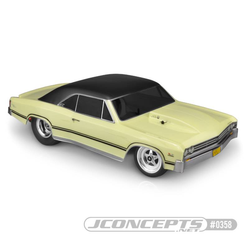 JConcepts 1967 Chevy Chevelle Street Eliminator Drag Racing Body (Clear)