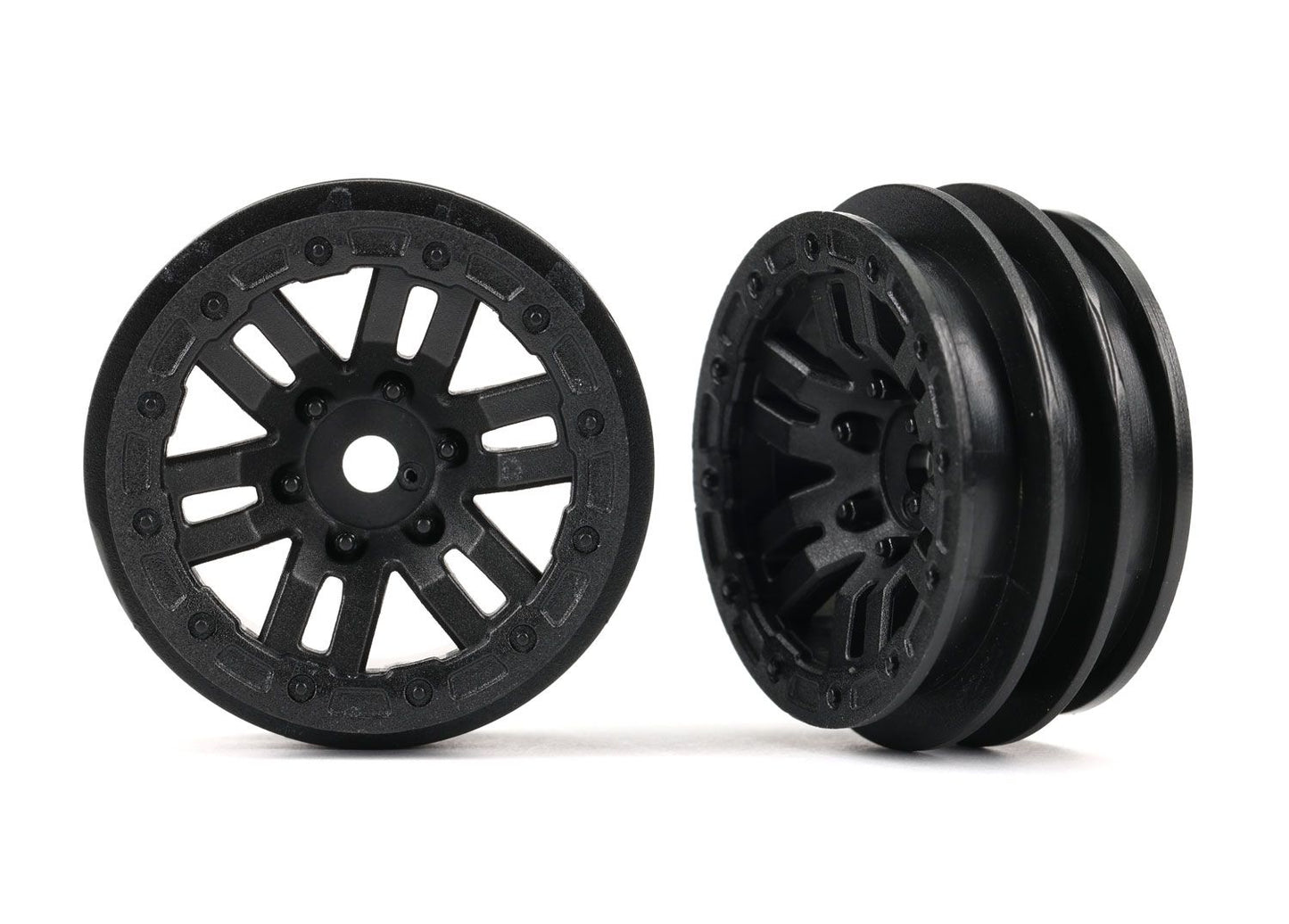 TRAXXAS WHEELS BLACK 1.0 (2) BLACK