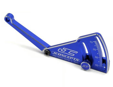 JConcepts Aluminum Ride Height Gauge (10-40mm) (Blue) 2282-1