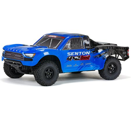 ARRMA 1/10 SENTON 4X2 BOOST MEGA 550 Brushed Short Course Truck RTR, Blue